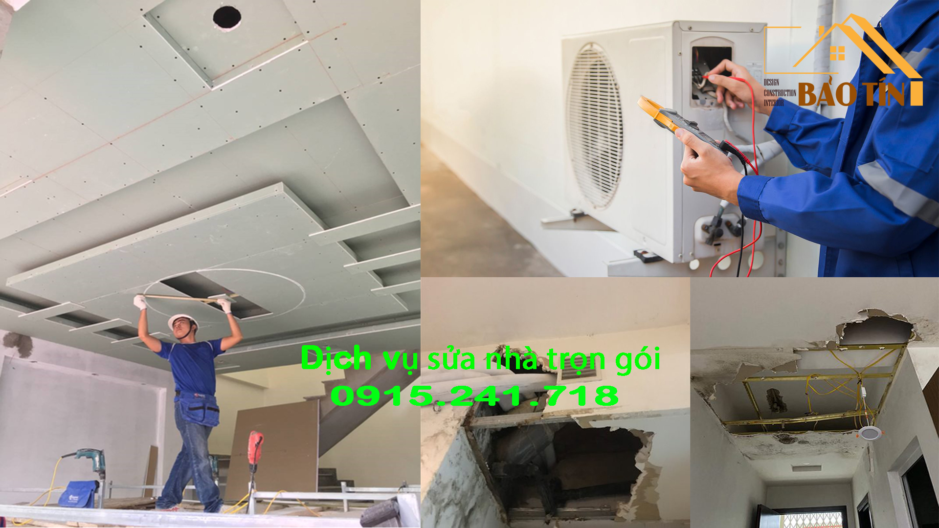 Quy trình thi công dịch vụ sửa nhà trọn gói Bảo Tín