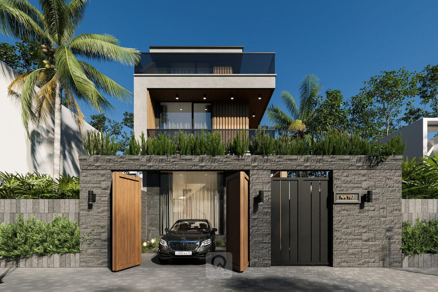 Những Mẫu Nhà Đẹp 2 Tầng – Thiết Kế Hiện Đại - Tối Ưu Không Gian 3 mẫu nhà đẹp 2 tầng có gara ôtô