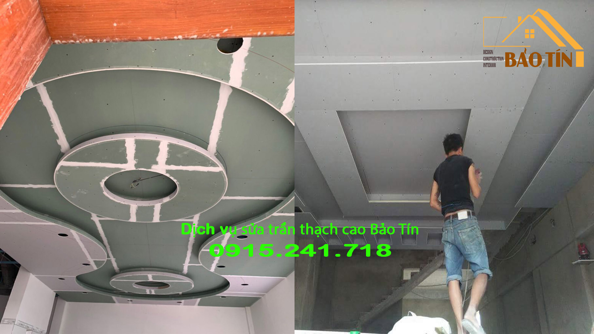 Sửa trần thạch cao các loại