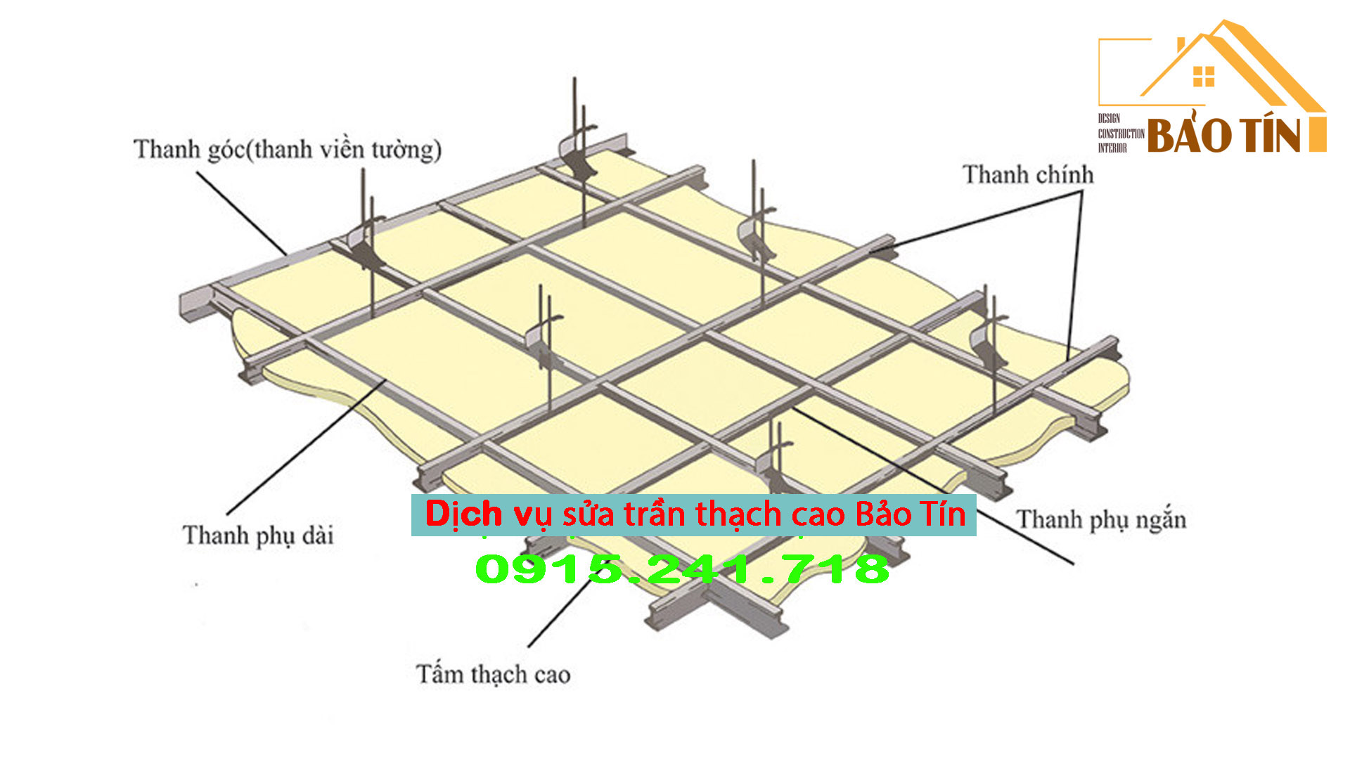 Cấu tạo trần thạch cao