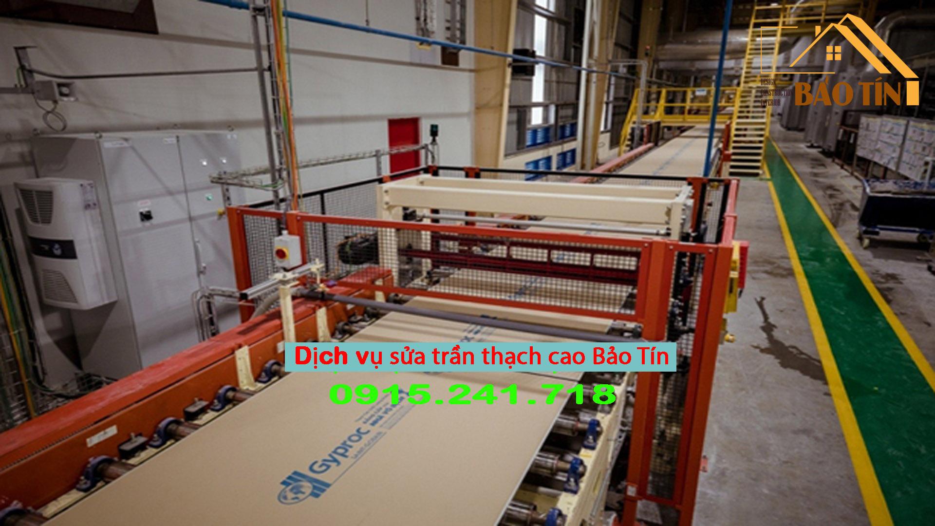 Vĩnh Tường vật liệu thi công sửa trần thạch cao