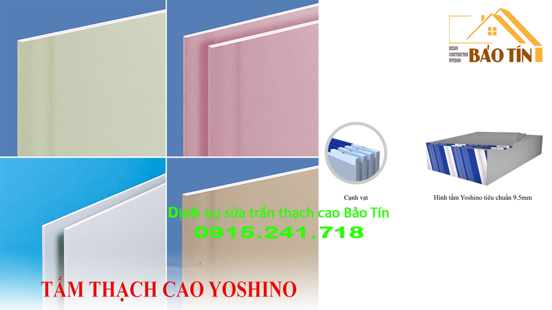 Tấm thạch cao sửa trần