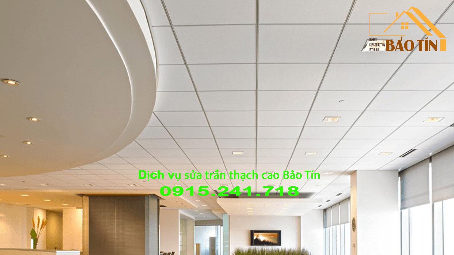 Sửa trần thạch cao dạng nổi