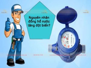 nguyên nhân đồng hồ nước tăng đột biến?