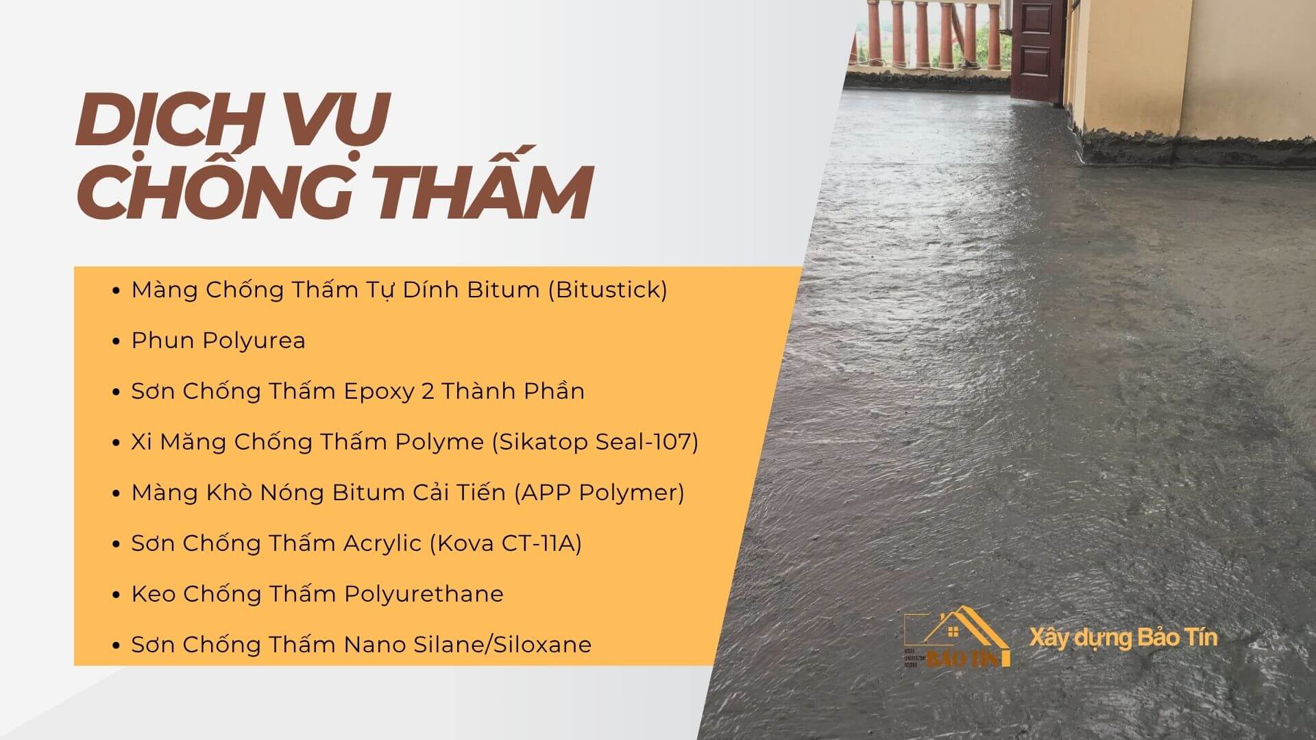 Dịch Vụ Chống Thấm Uy Tín Tại TPHCM – (Triệt Để 100% - Bảo Hành Dài Hạn) 2 Dịch Vụ Chống Thấm Uy Tín Tại TPHCM – (Triệt Để 100% - Bảo Hành Dài Hạn)